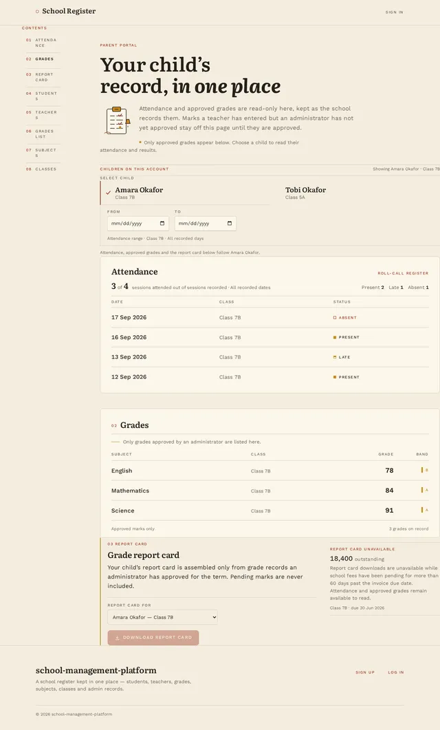 Parent Portal