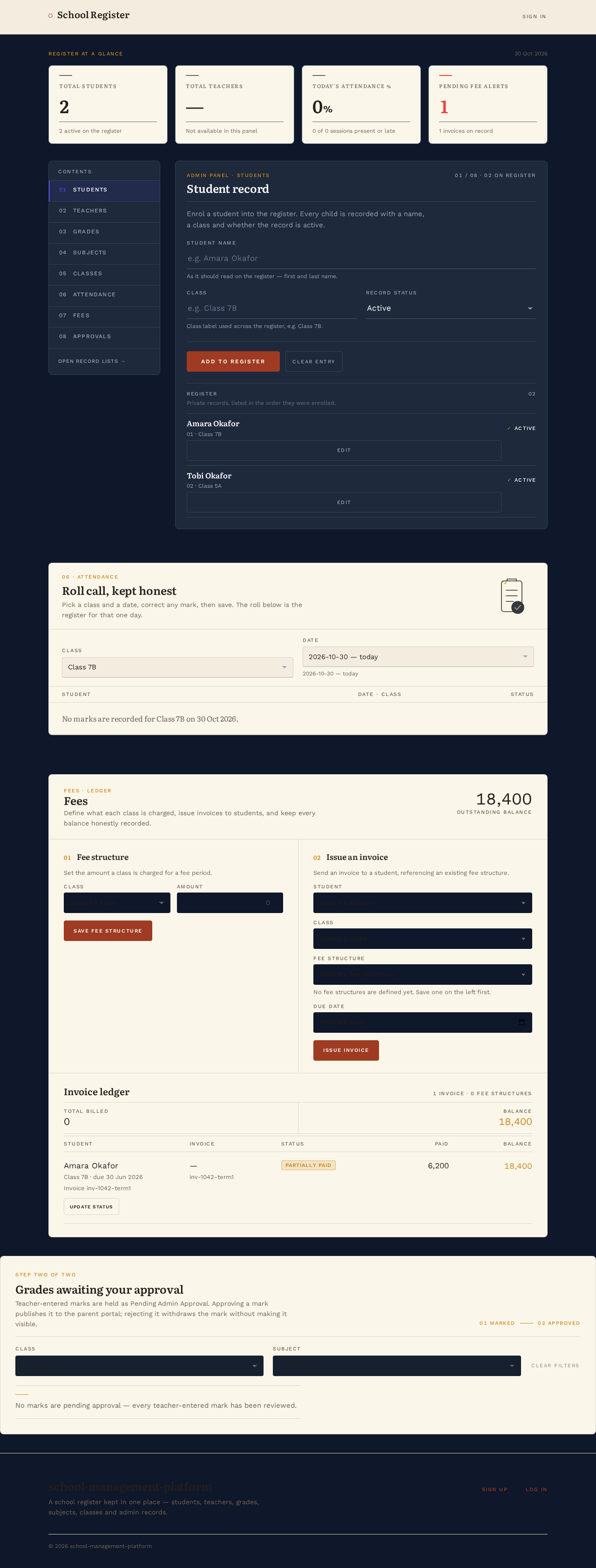 admin panel design preview