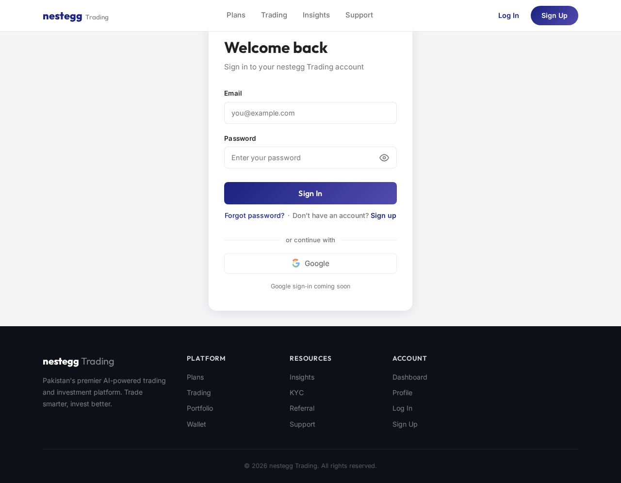 Login design preview