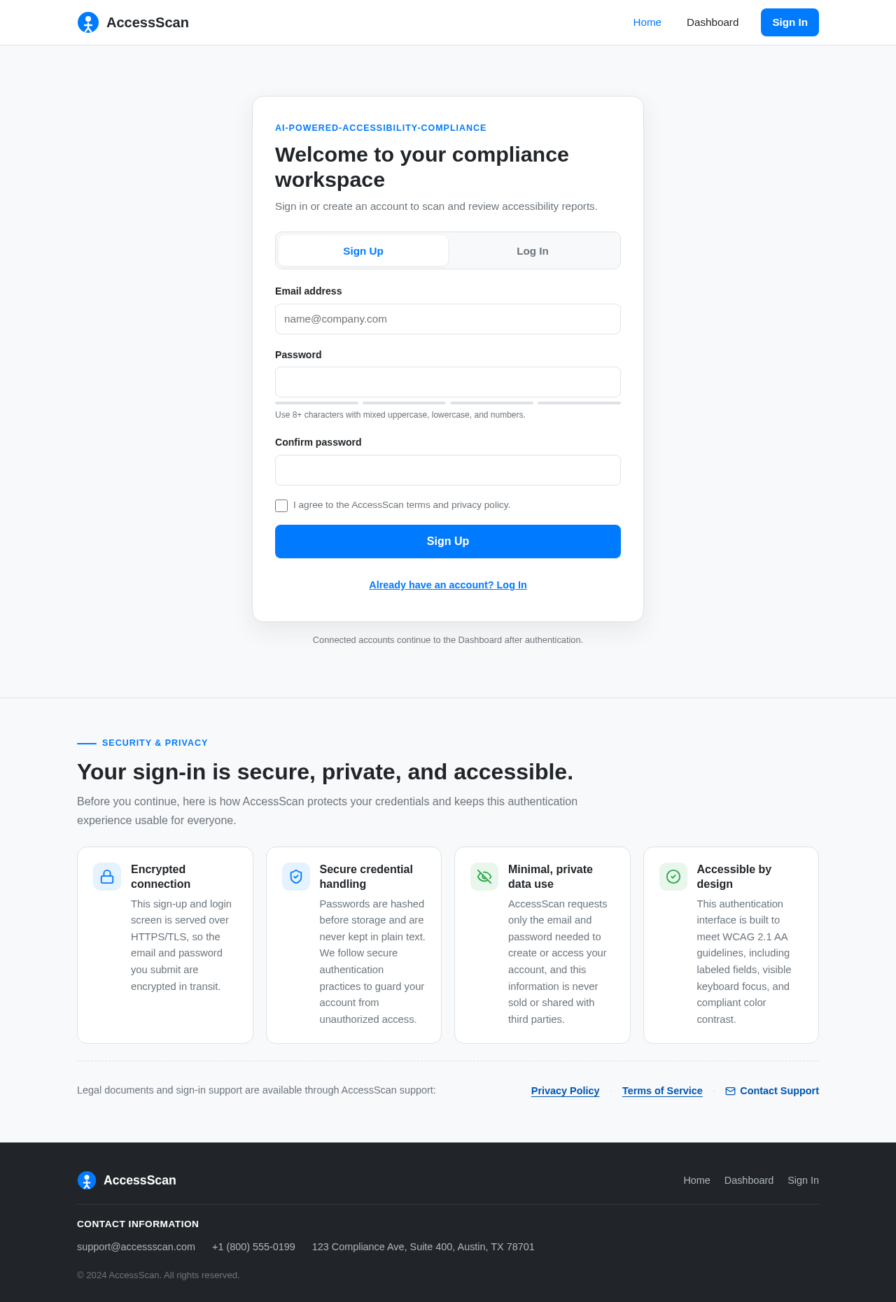 Authentication design preview
