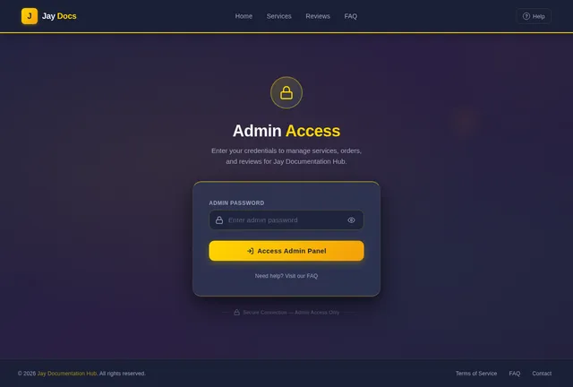 Admin Login