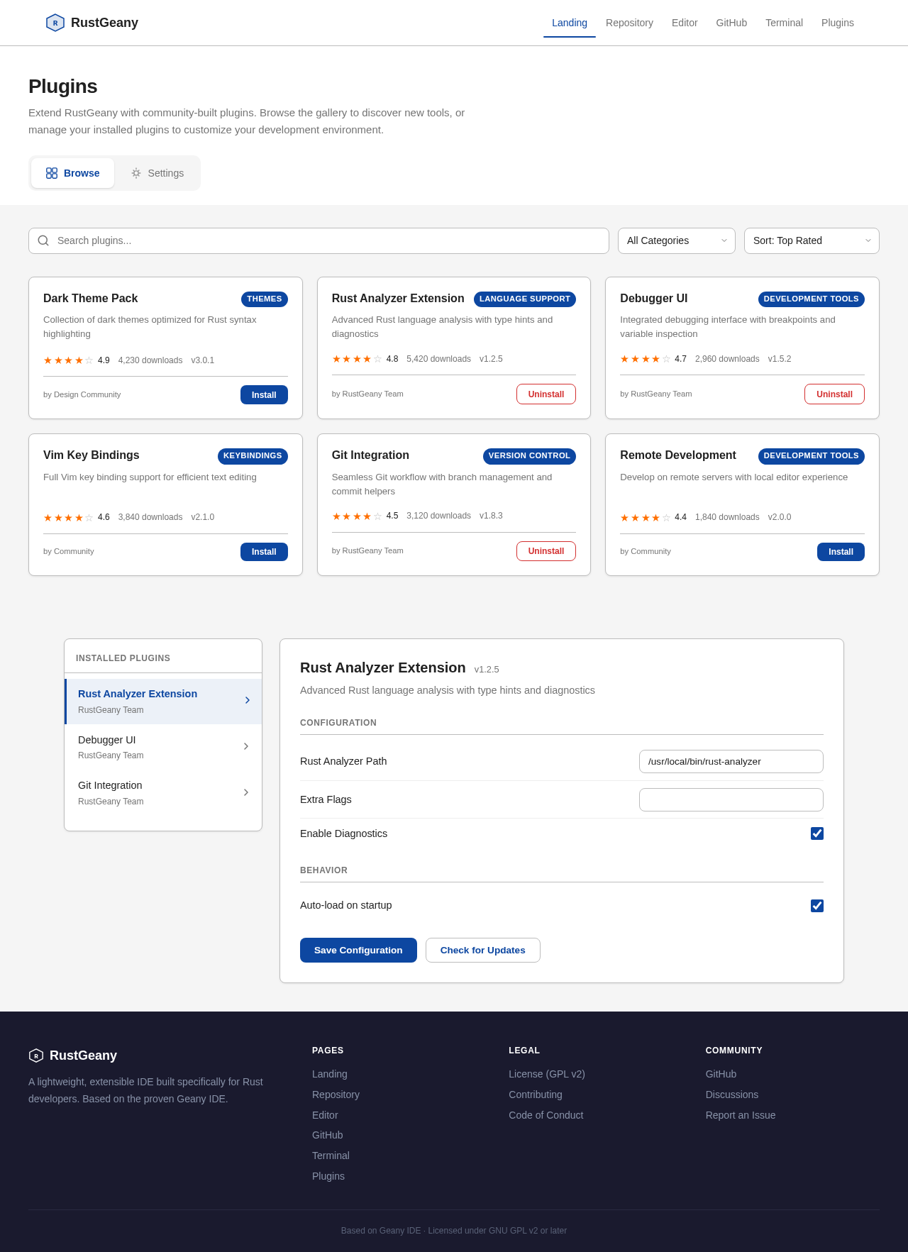 Plugins design preview