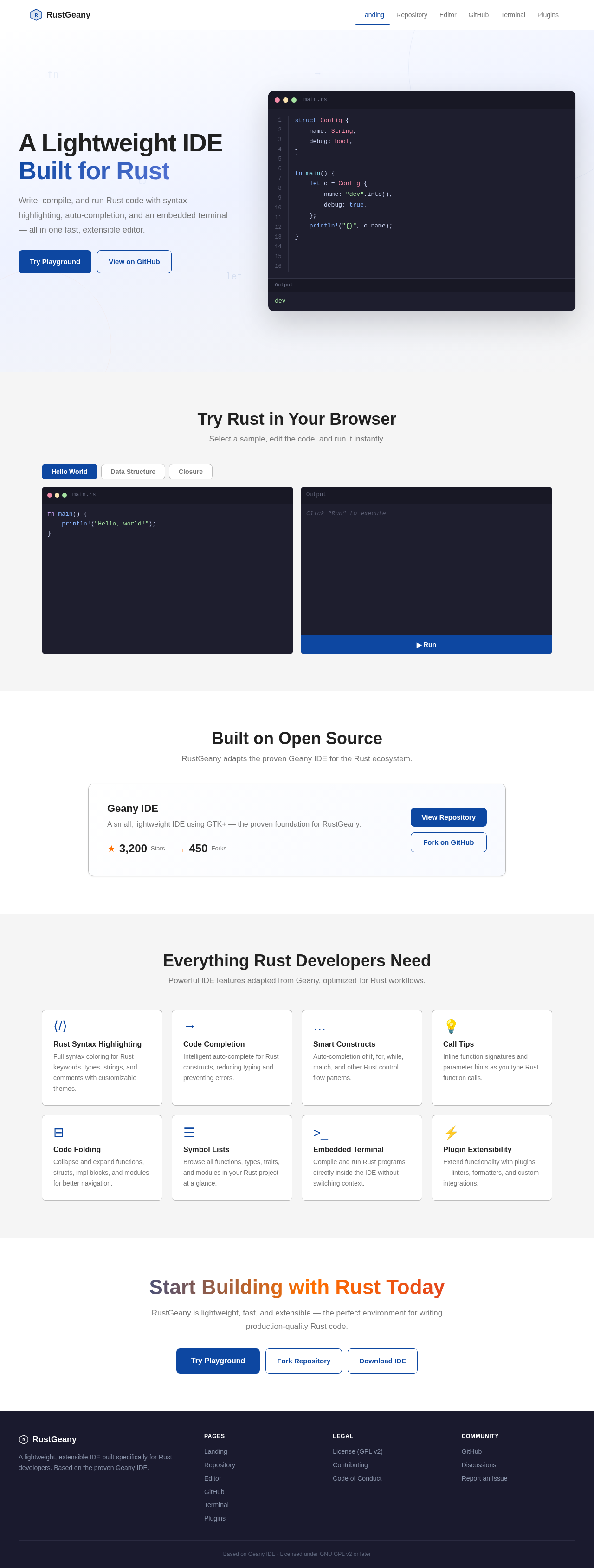 Landing design preview