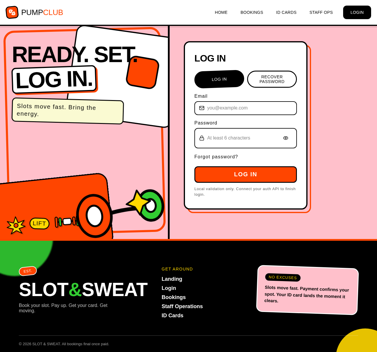 Login design preview