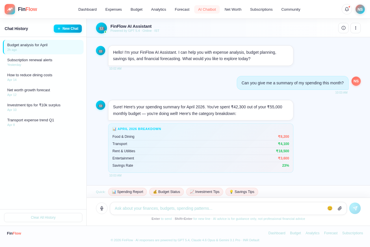 AI Chatbot design preview