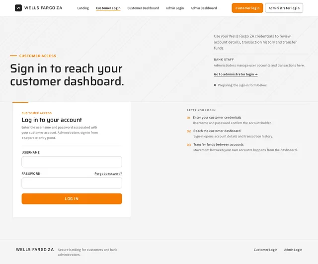 Customer Login