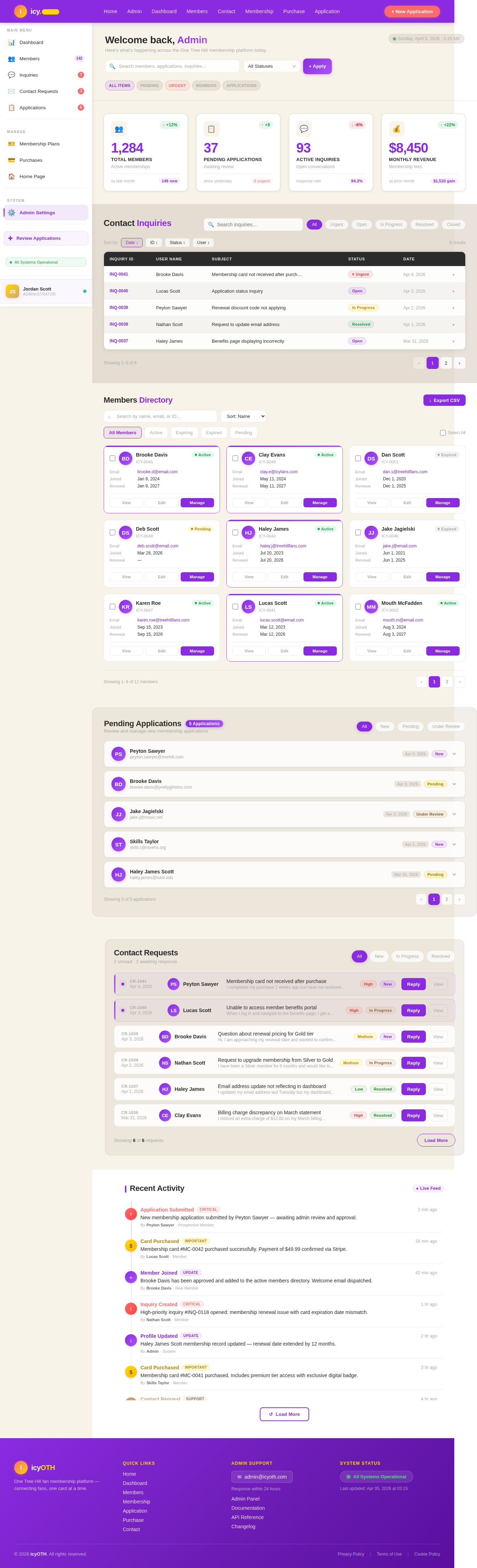 Admin design preview