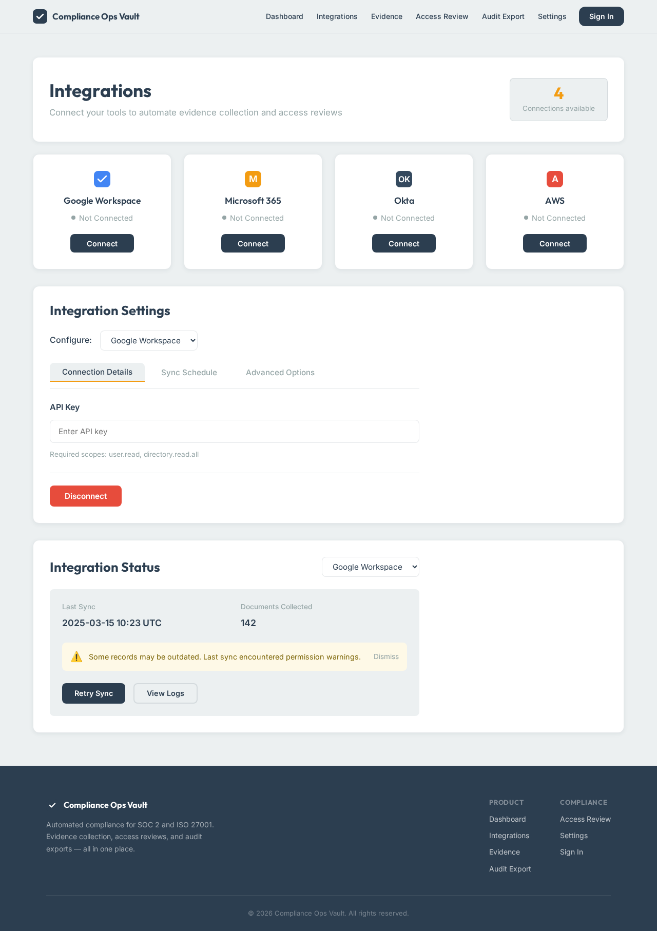 Integrations design preview