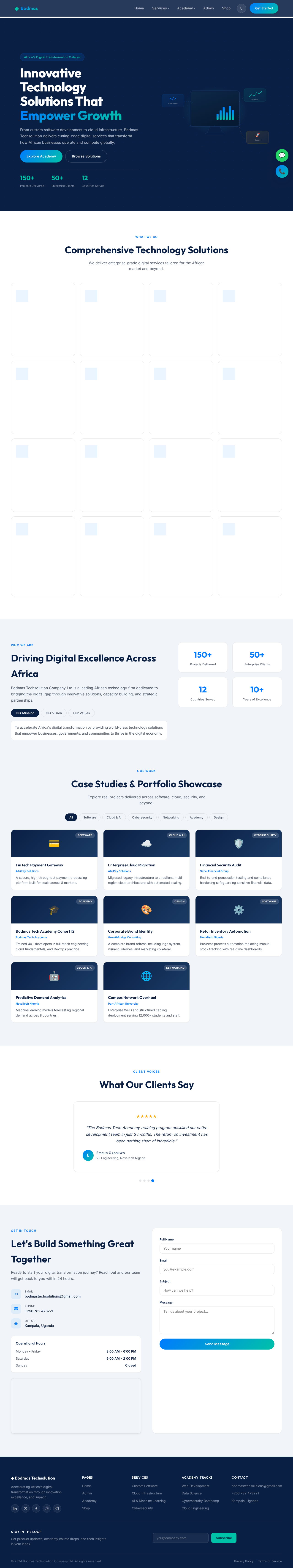 Landing design preview