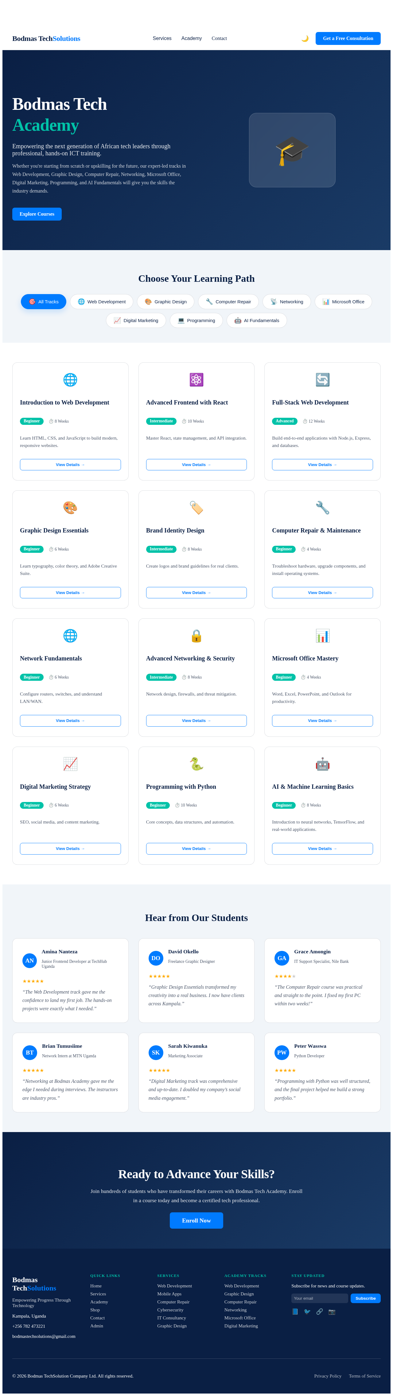AcademyHub design preview