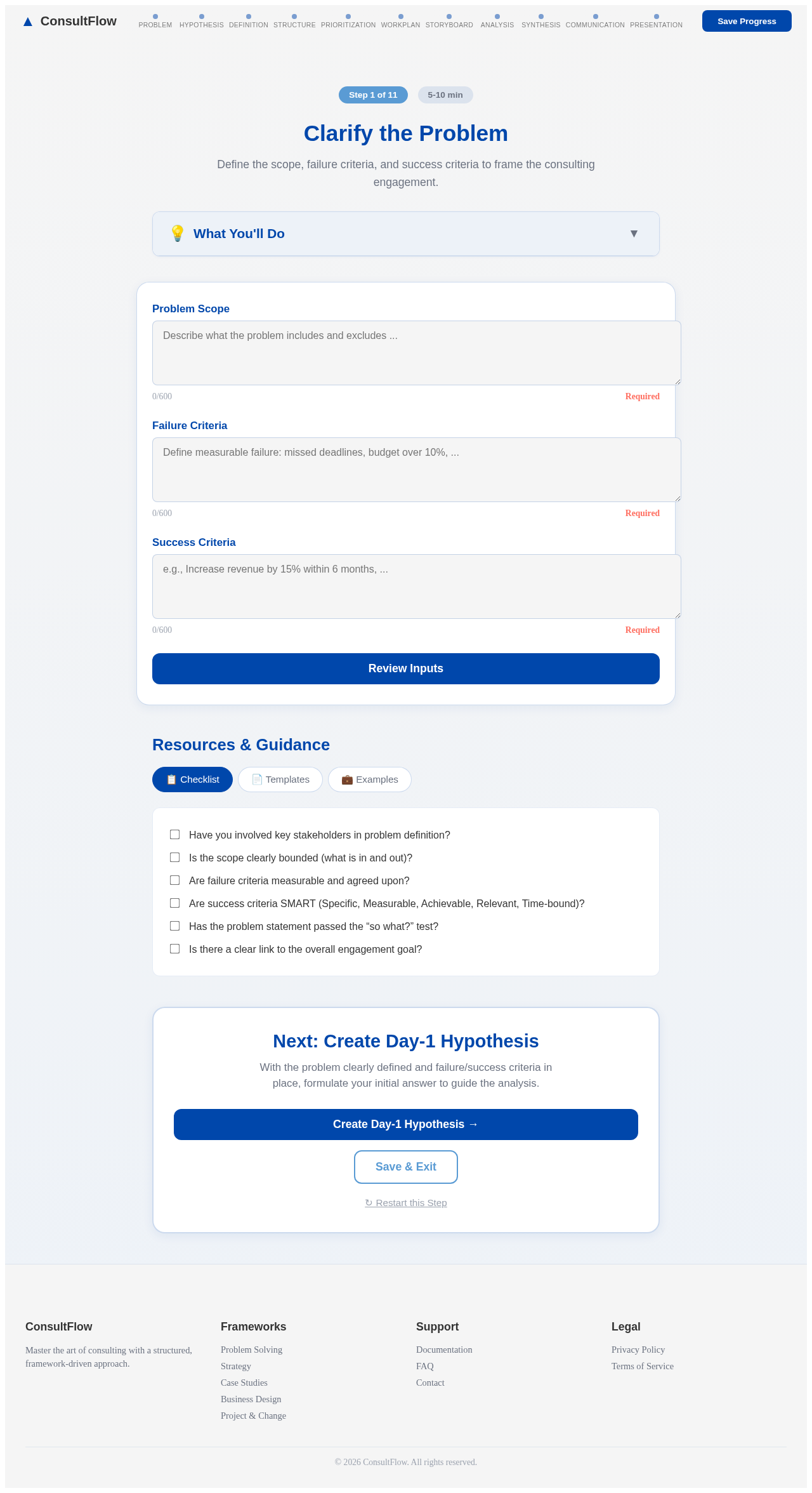 Problem design preview