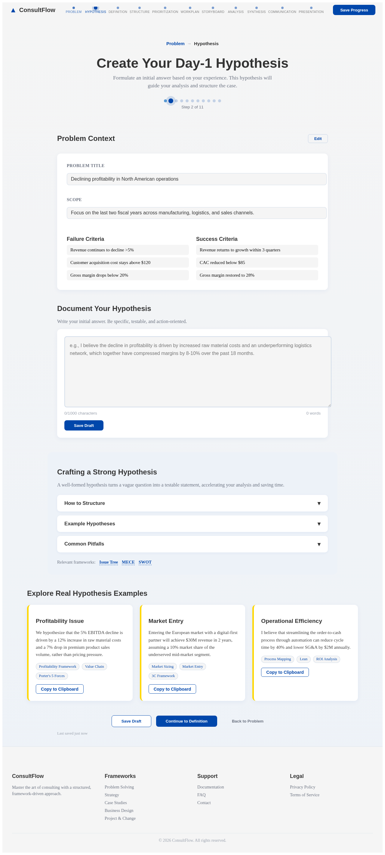Hypothesis design preview