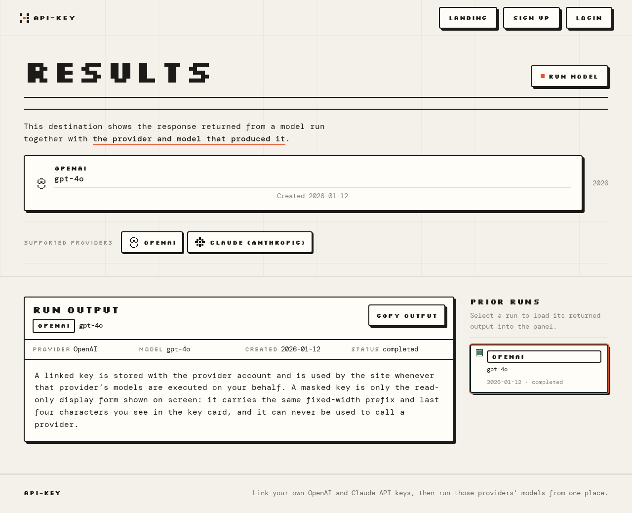 Results design preview