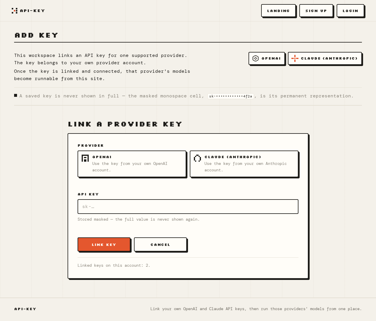 Add Key design preview