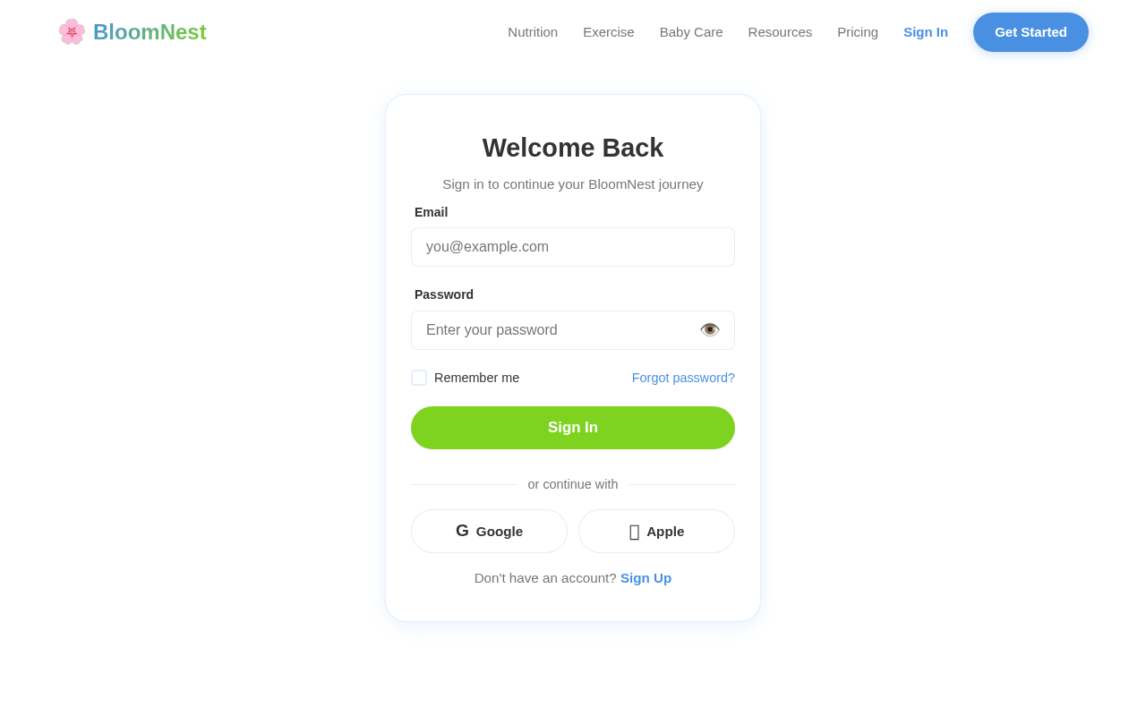 Login design preview