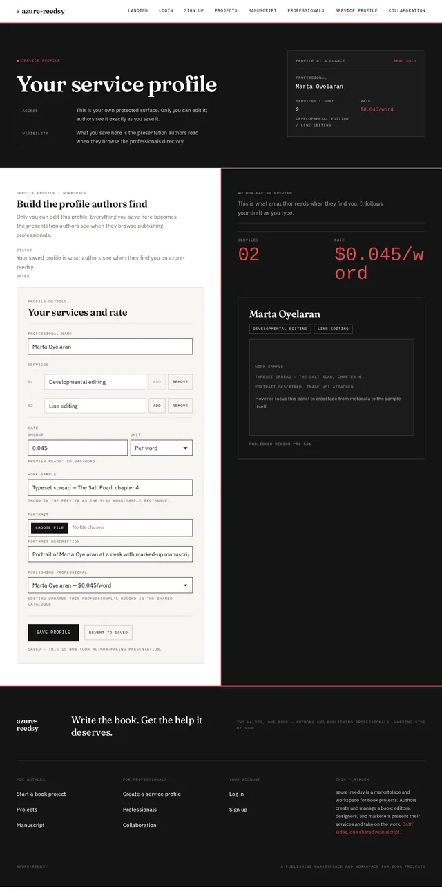 Service Profile