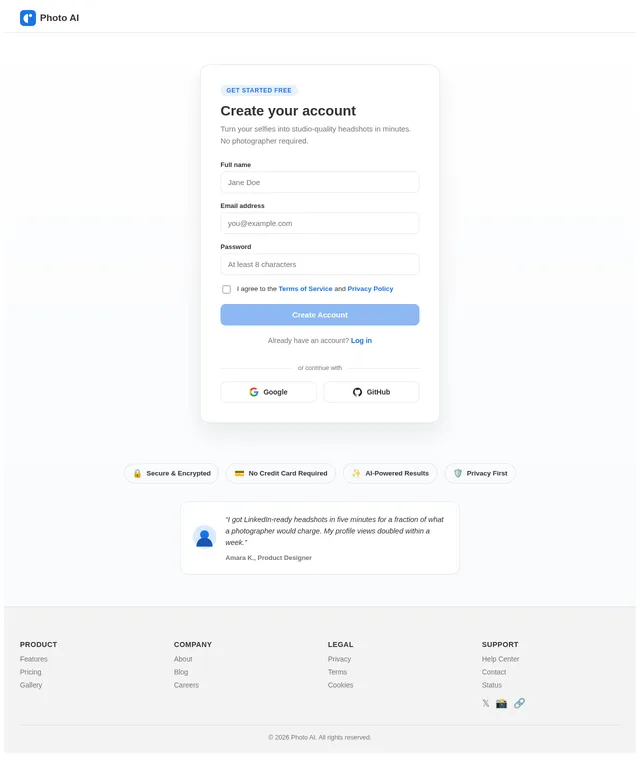 Signup