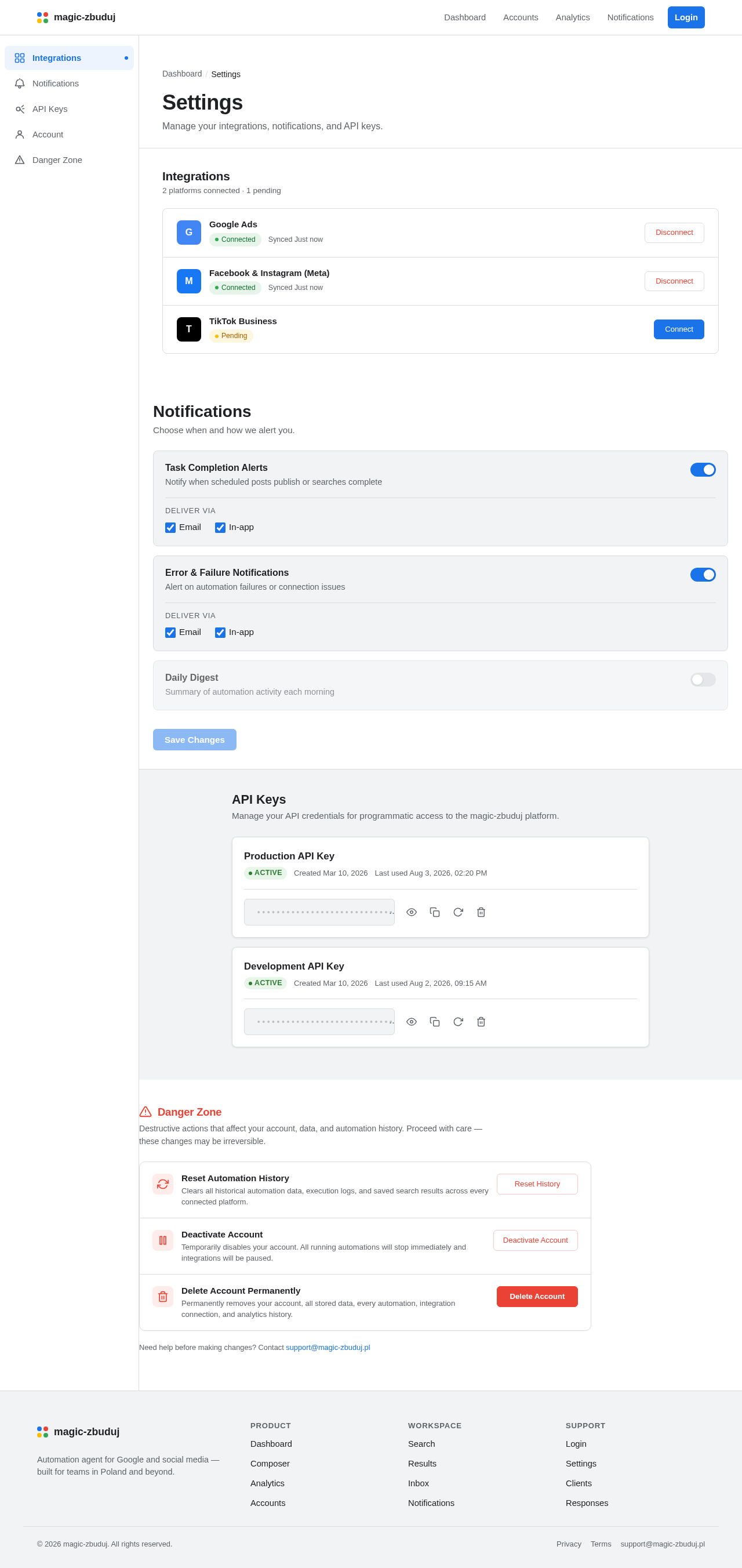 Settings design preview