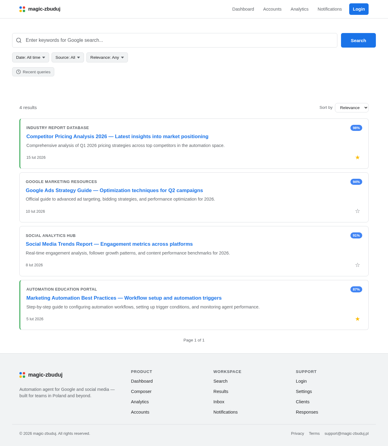 Search design preview