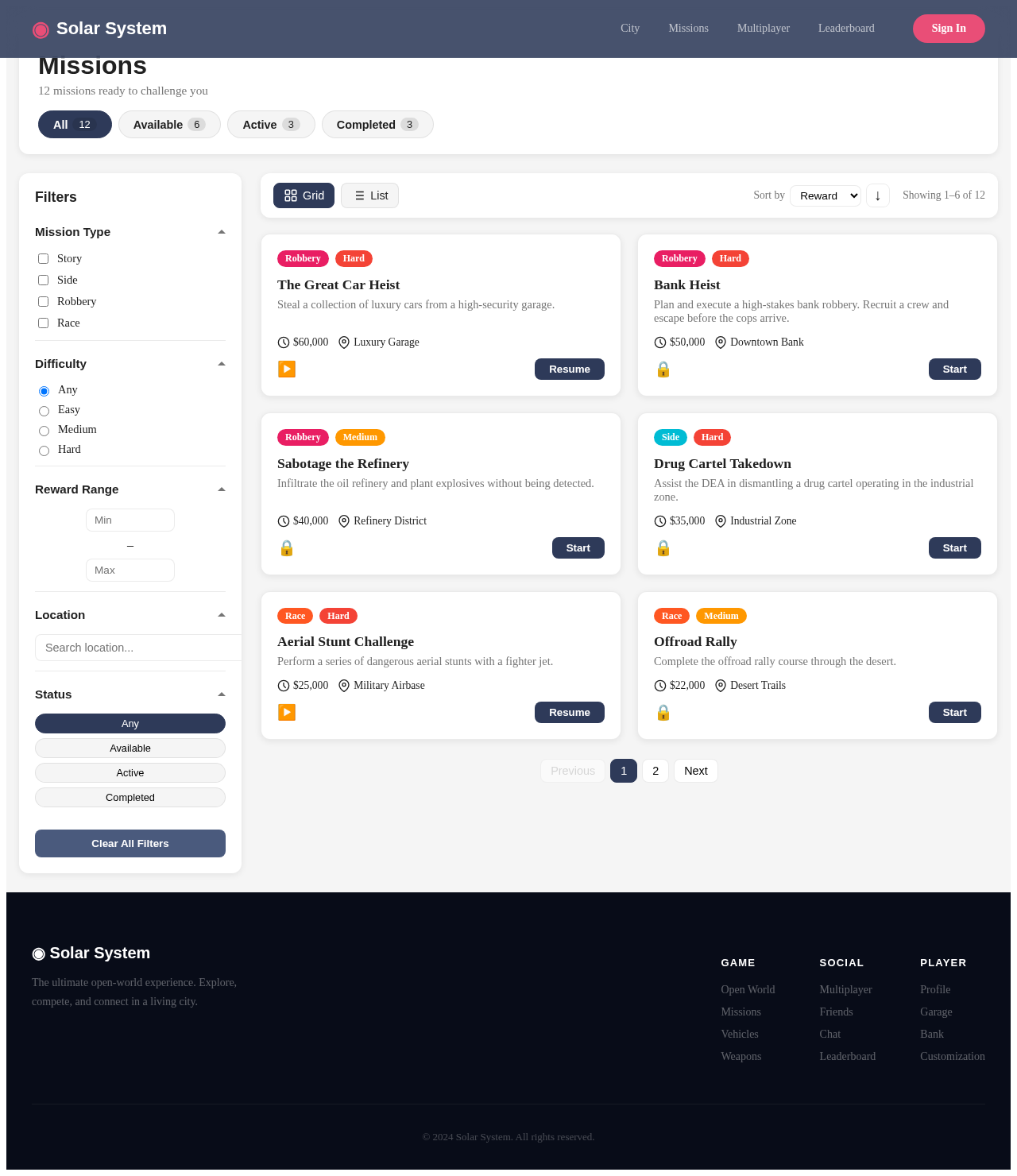 Missions design preview