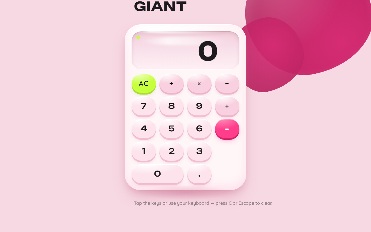 Calculator design preview