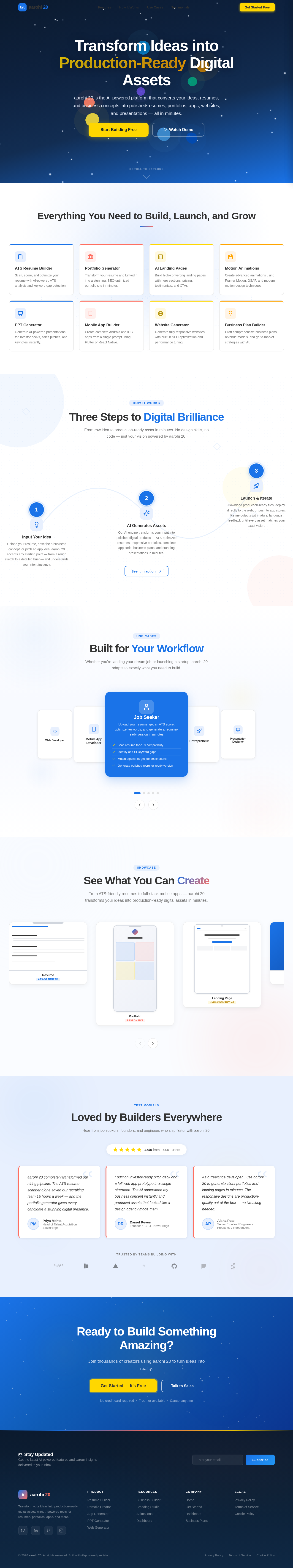 Landing design preview