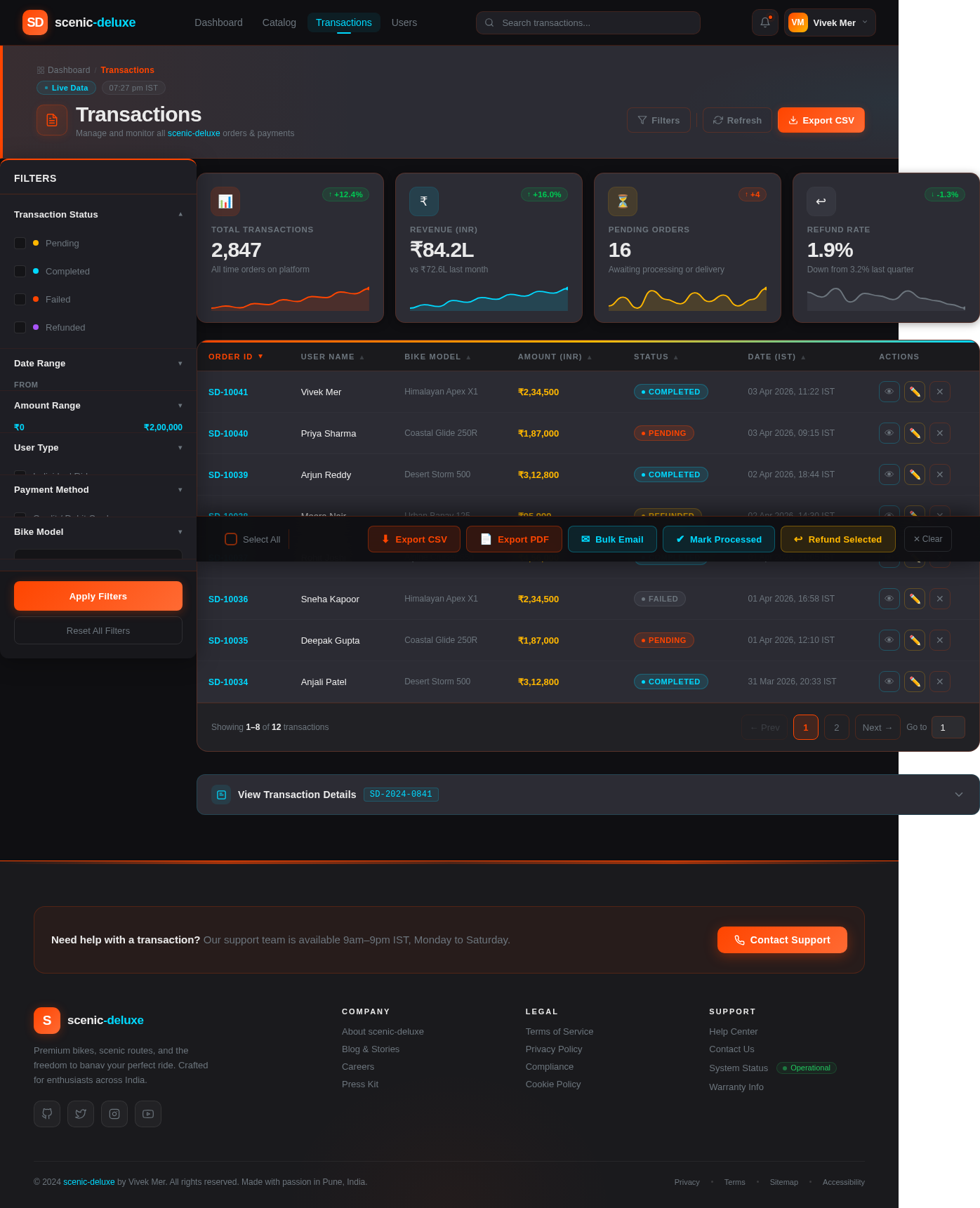 Transactions design preview