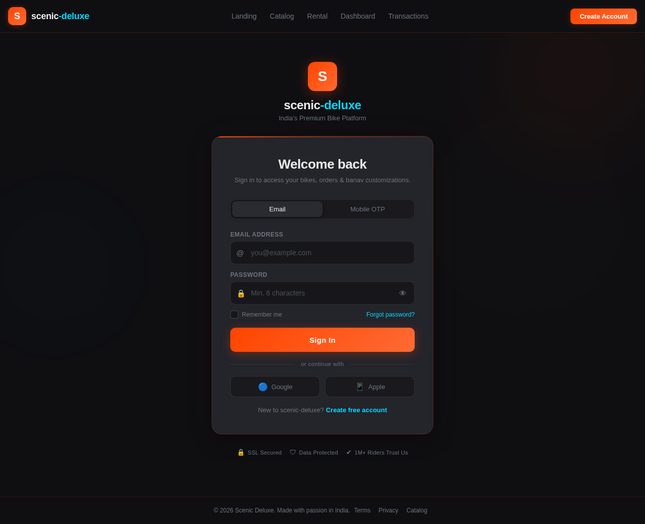 Login design preview