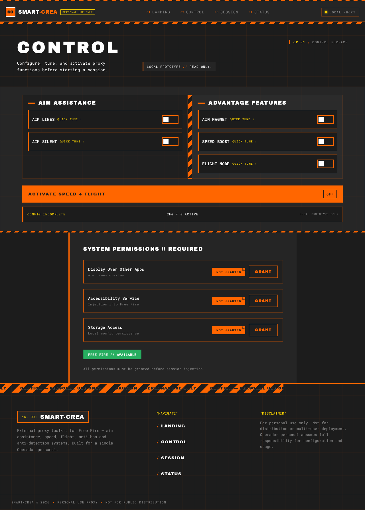 Control design preview