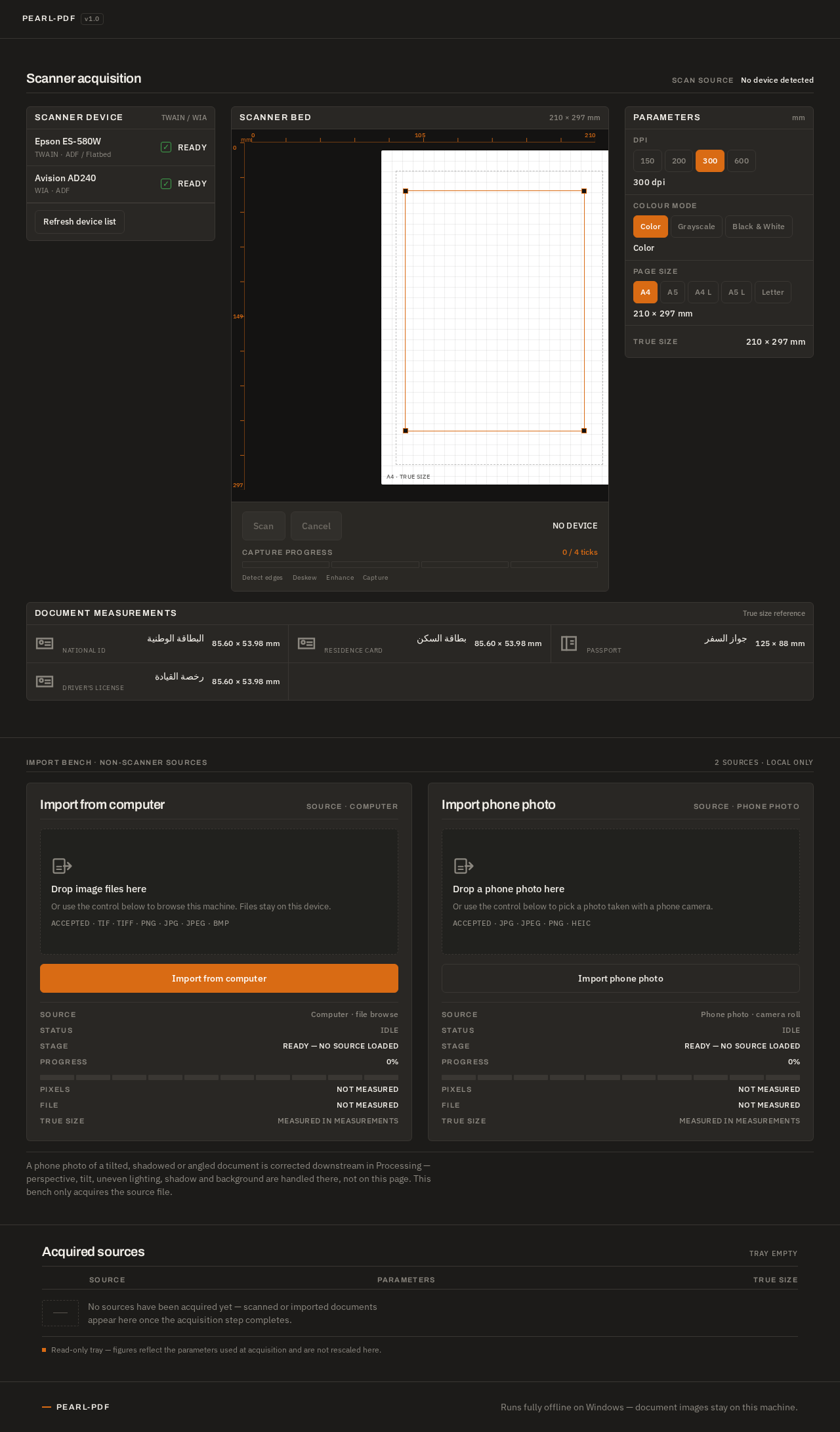 Acquisition design preview