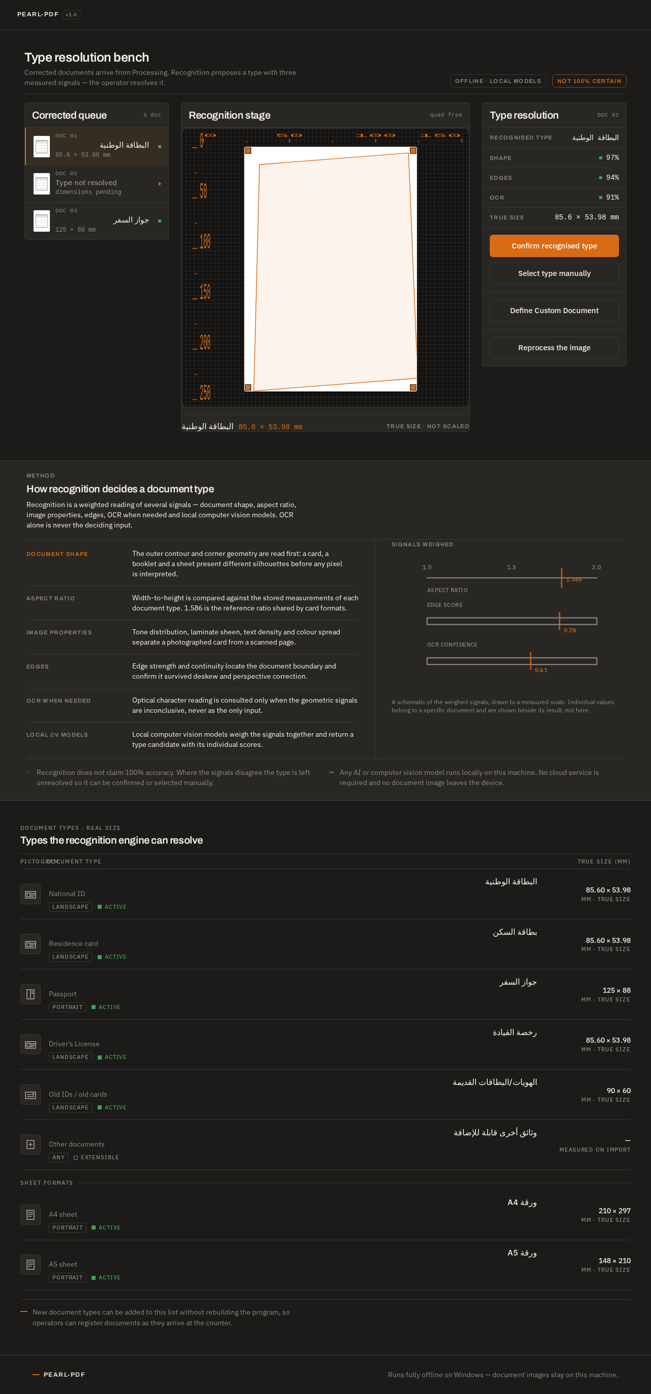 Recognition design preview
