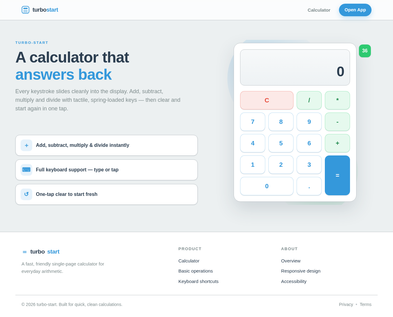 Calculator design preview