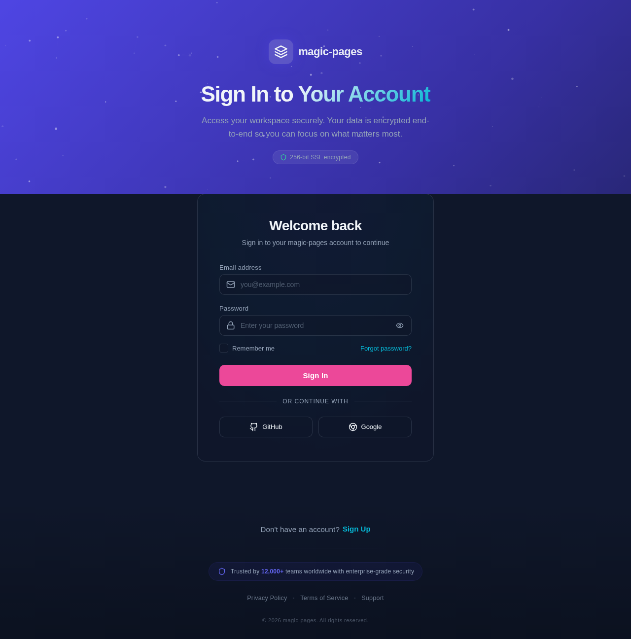 Login design preview