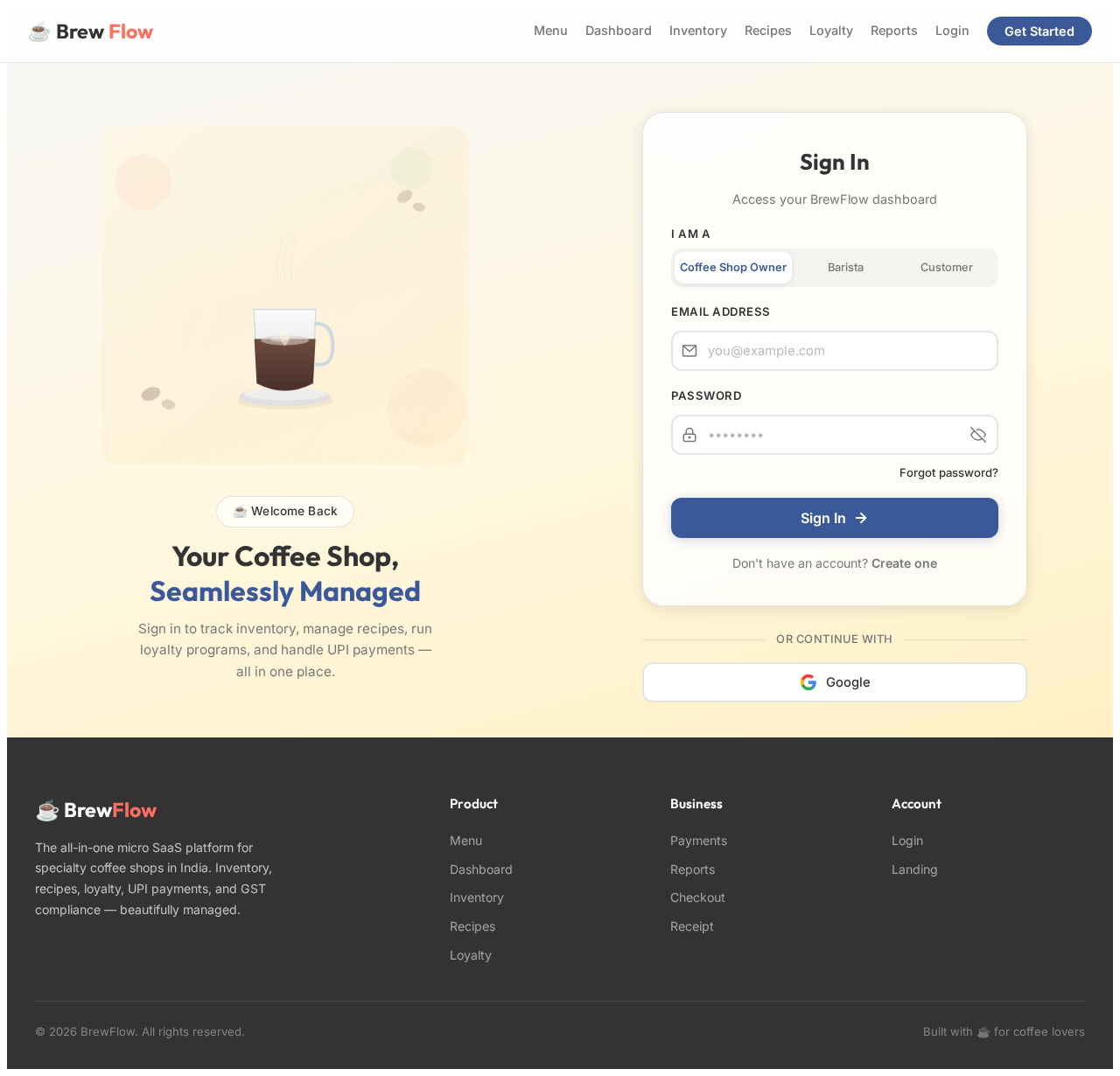 Login design preview