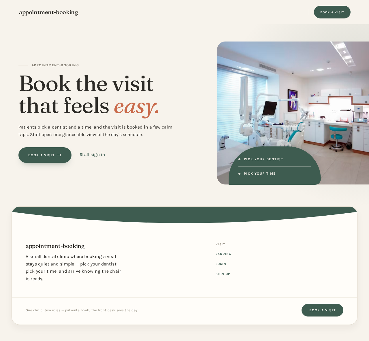 Landing design preview