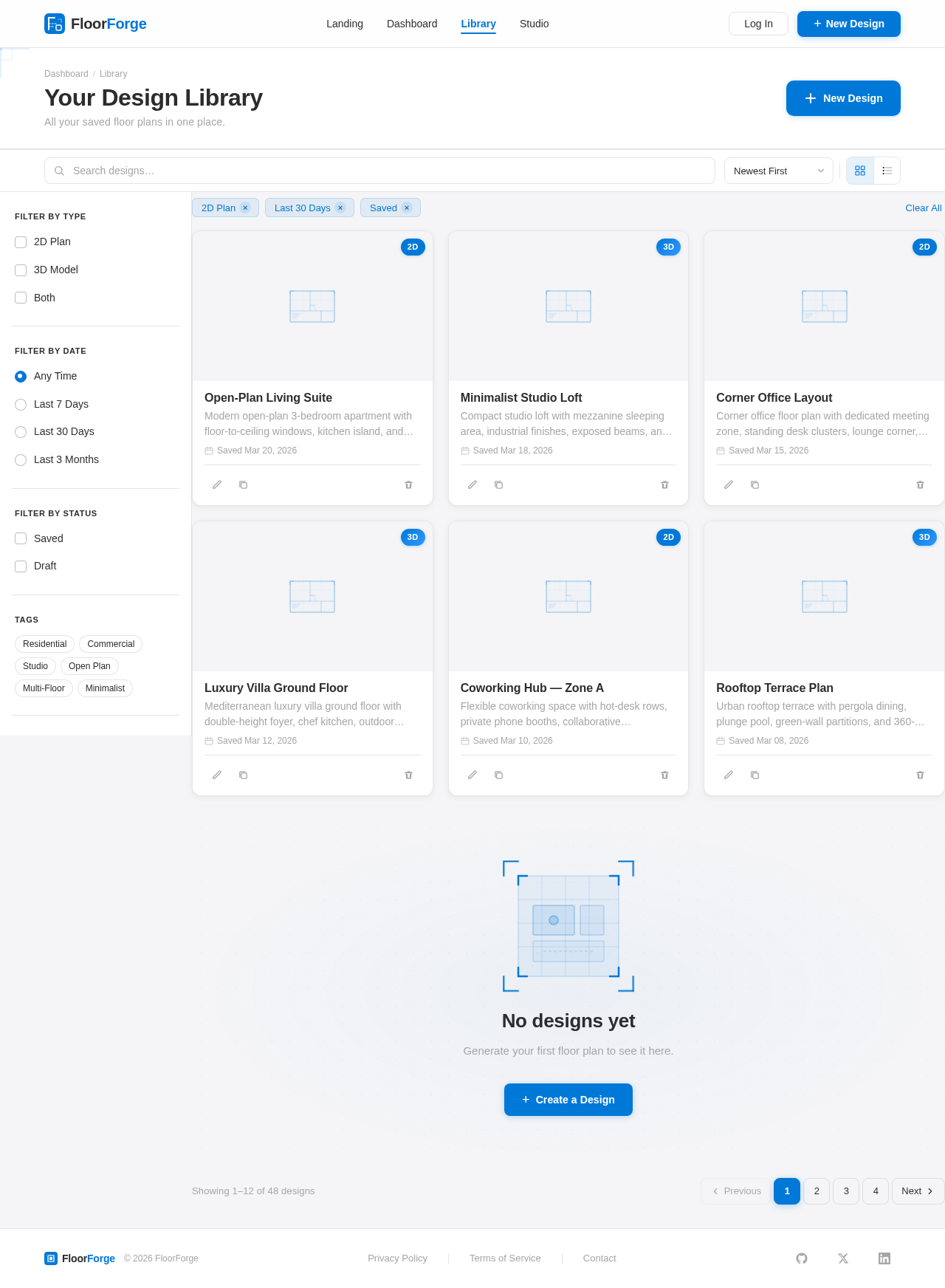 Library design preview