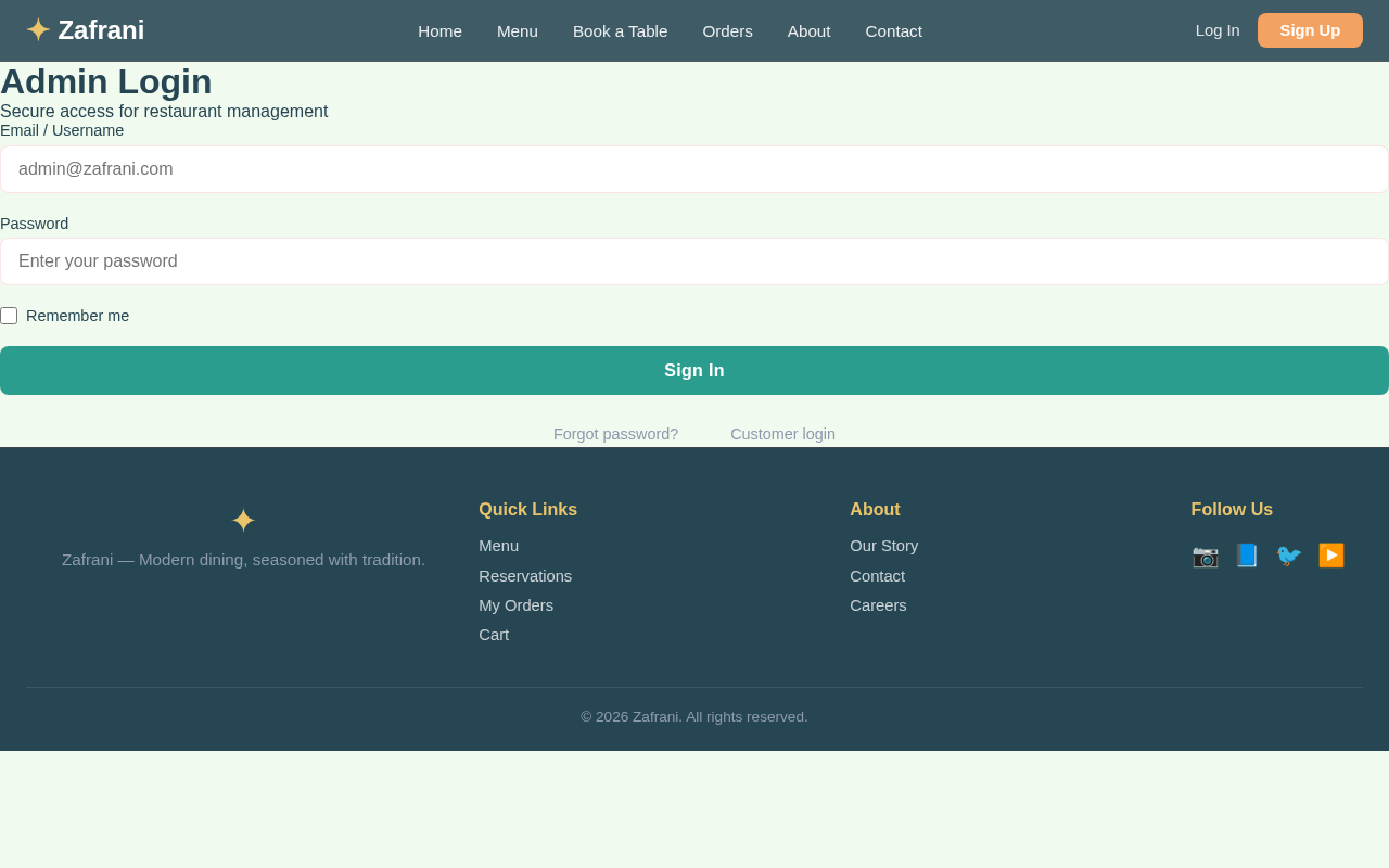 AdminLogin design preview