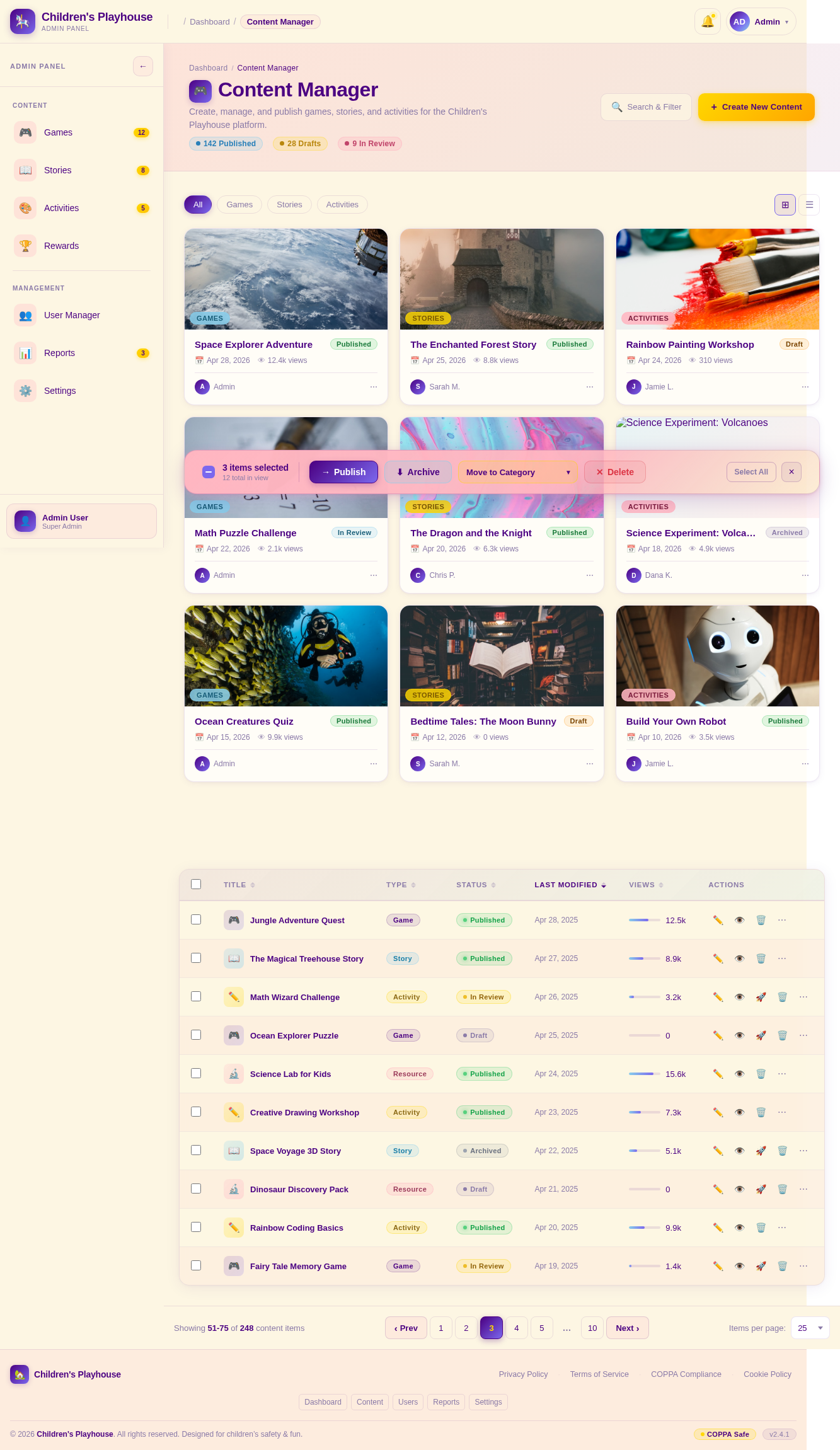 ContentManager design preview