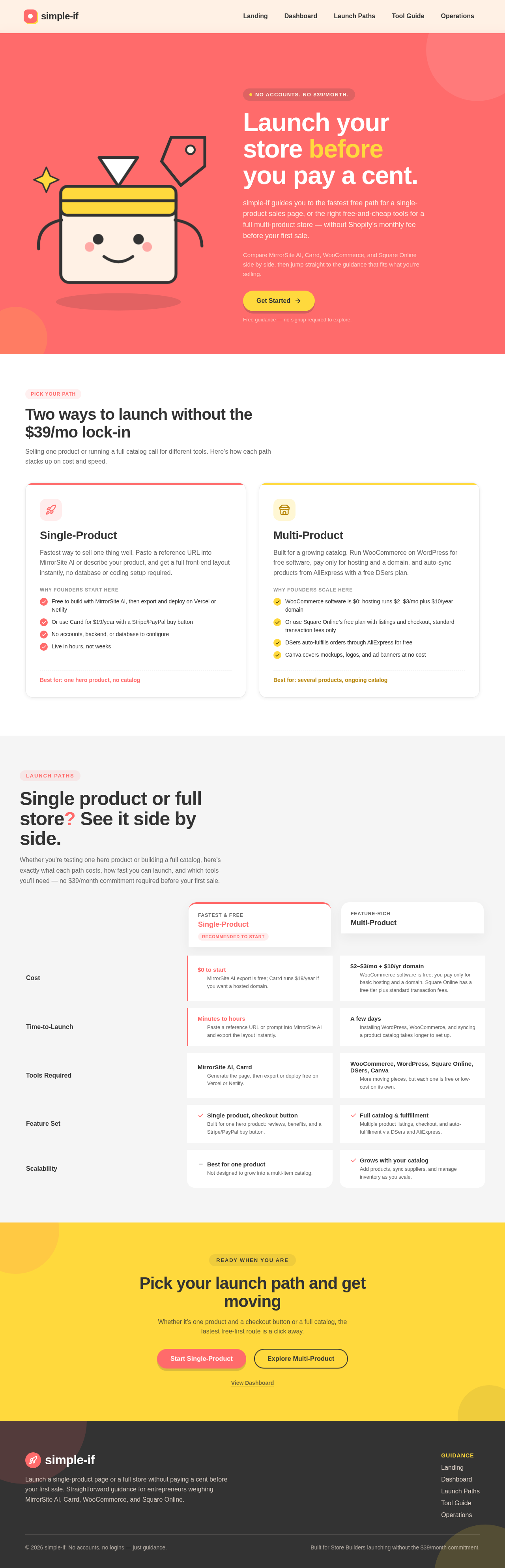 Landing design preview