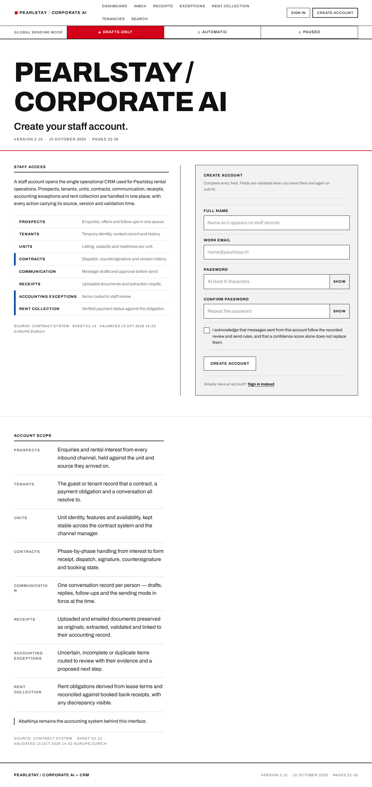 Sign Up design preview