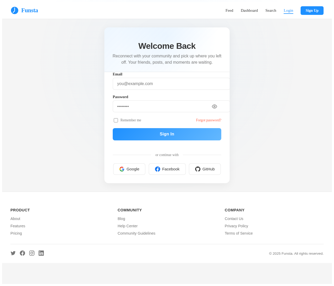 Login design preview
