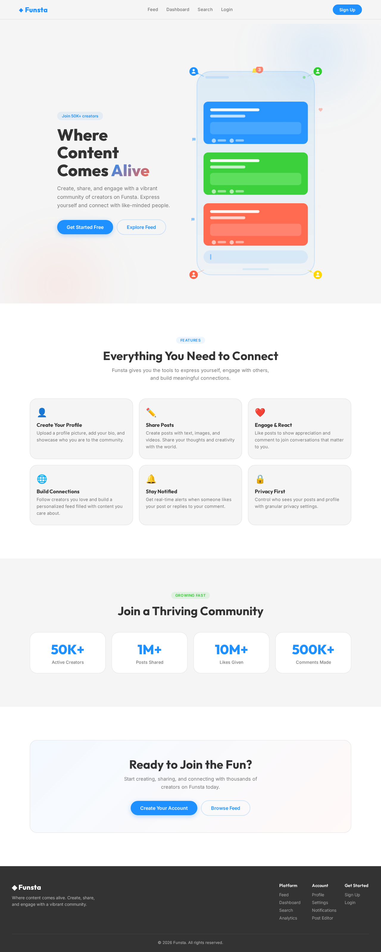 Landing design preview
