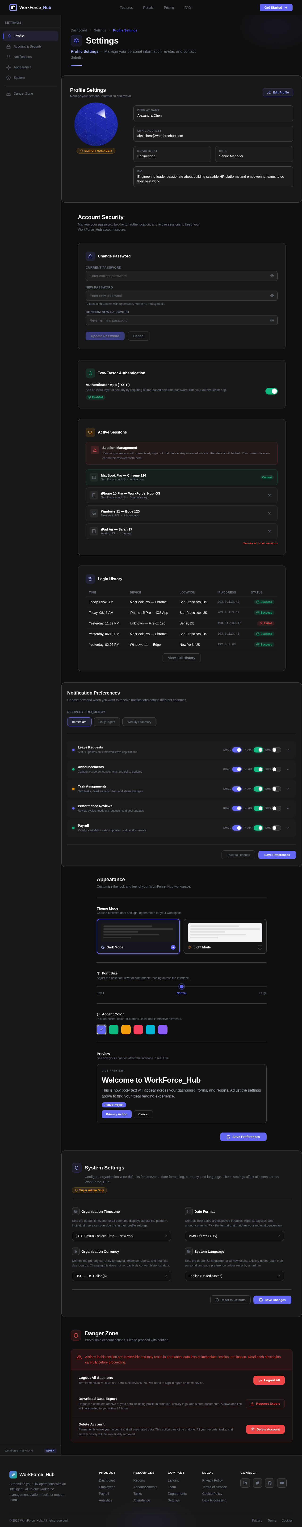 Settings design preview