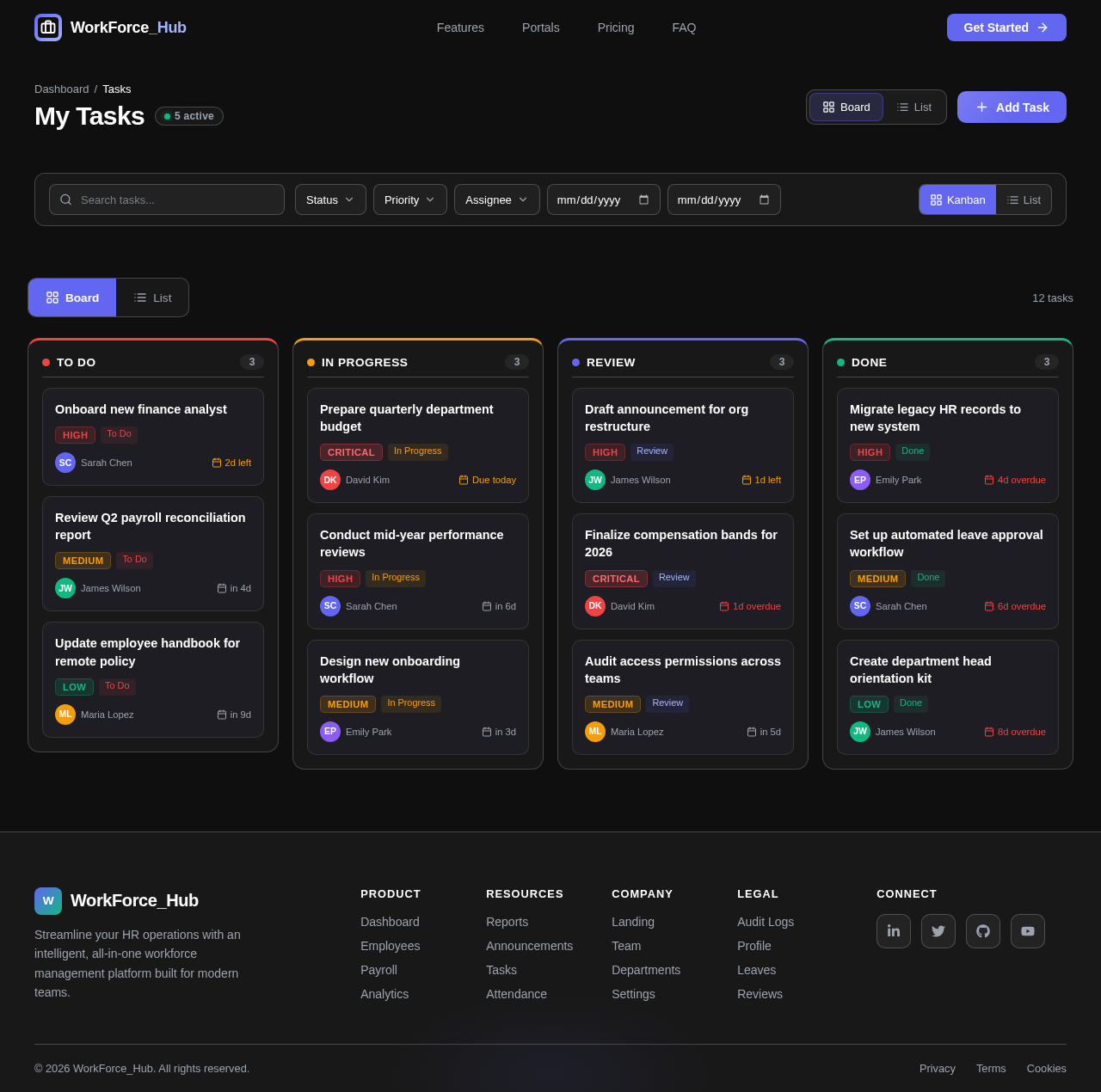 Tasks design preview