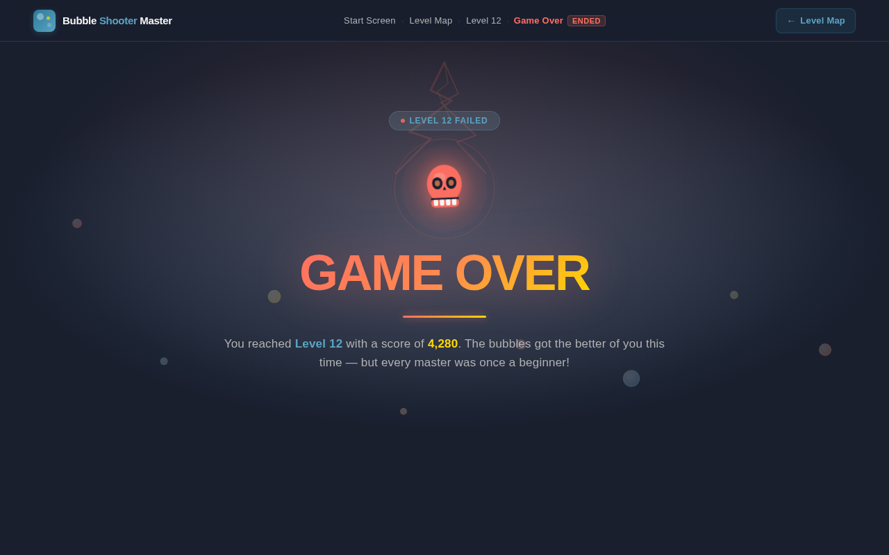 Game Over design preview