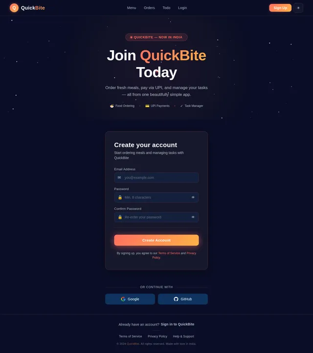 Signup