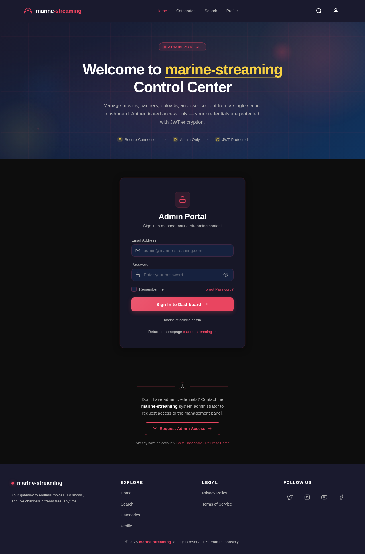 AdminLogin design preview