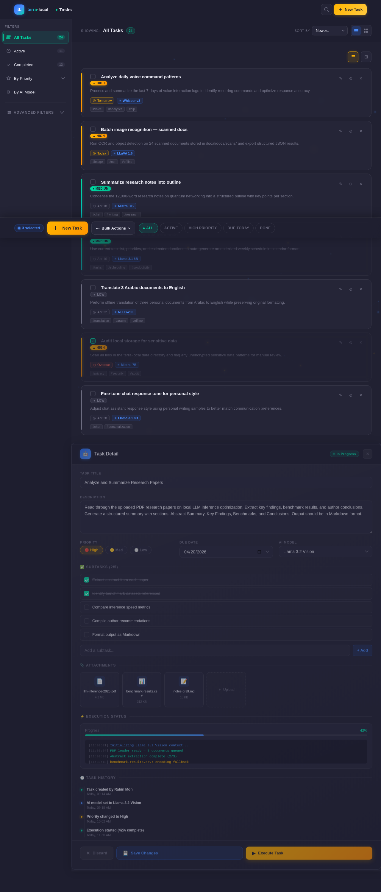 Tasks design preview