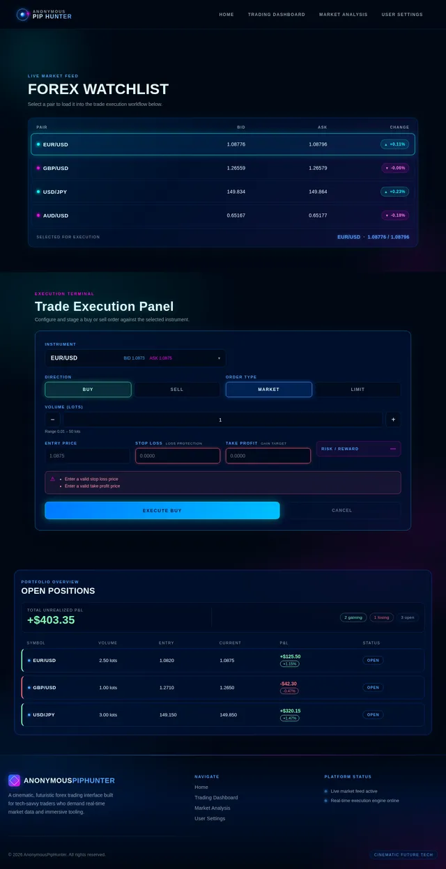 Trading Dashboard