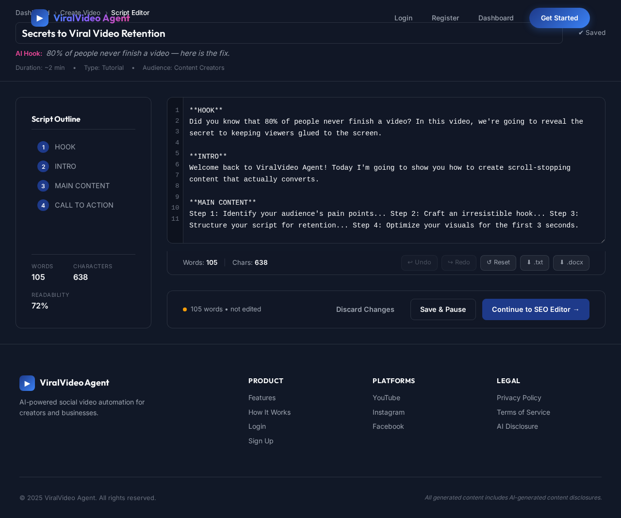 Script Editor design preview
